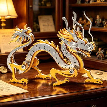 3D Metal Puzzles for Adults, Zodiac Sign Gold Dragon 51 Pieces - color: A9-dragon