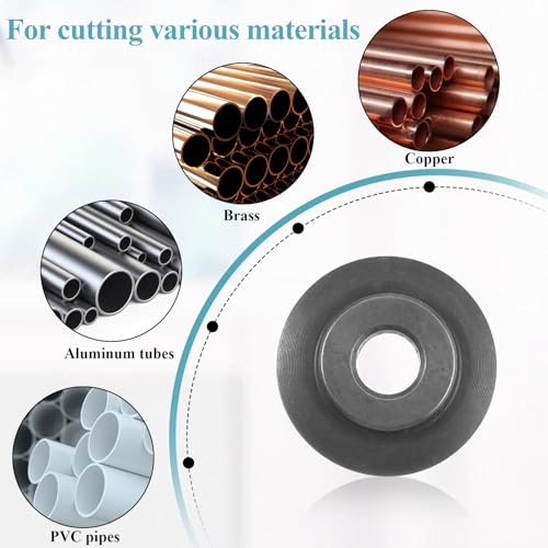 12 PCS Tubing Cutter, Pipe Cutter Blade, Tubing Cutters Replacement Tool Compatible with Models 101 103 104 117 118 150 151 152 153 205 Copper Pipe Cutters