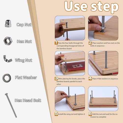 Book Binding Kits Bookbinding Kit Book Binding Press 7.9x11.6" Book Press - size: 7.9"x11.6" Bookbinding Kit