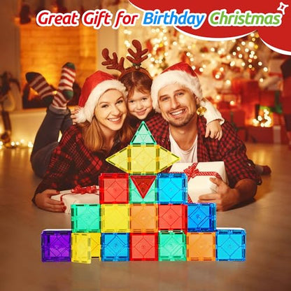 30PC Squares Magnetic Tiles Kids Toys for 3 4 5 6 7 8+ Years Old Boys Girls - style: 30PCS Magnetic Tiles