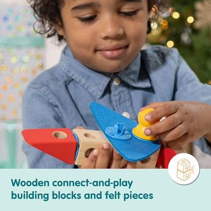 Melissa & Doug Blockables Vehicles Connectable Wooden Blocks