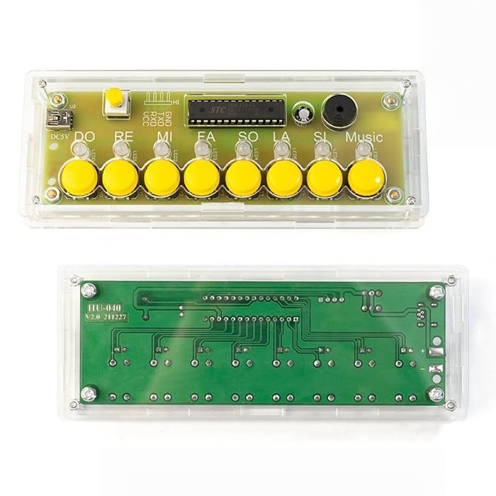 DIY Electronic Keyboard Soldering Practice kit, Complete Soldering Project kit with Components, PCB & Enclosure, Perfect for Electronics Enthusiasts & Beginners