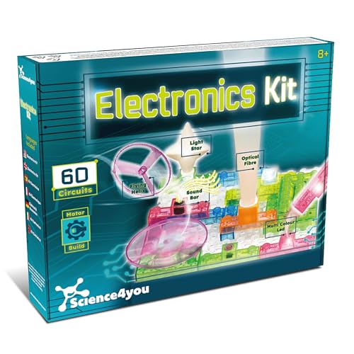 Science4you Circuit Board for Kids 8+ – DIY Electronics Kit for Kids, Circuit Maker + Coding, Electronic Toys and Games, Engineering Kit, Electricity Gift for Boys and Girls Age 8 9 10+ Year olds