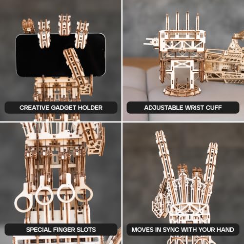 Wood Trick Cyber Hand 3D Wooden Puzzles for Adults to Build