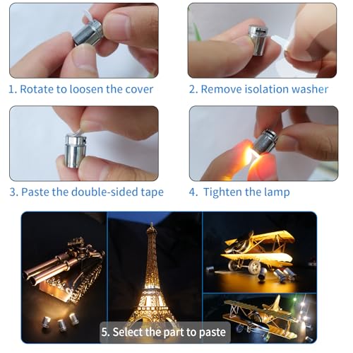 10PCS Mini LED Purple Lights for DIY Craft, Model Displays, Miniatures - color: Purple