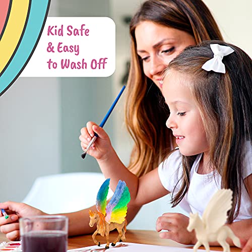 Deluxe Unicorn Painting Kit for Girls - STEM Certified Unicorn Craft for Girls Ages 4-6 & up- Paint Your Own Arts and Crafts Includes 2 DIY Headbands & 8 Kids Painting Crafts for Fun Screen-Free Play - style: Unicorn Deluxe