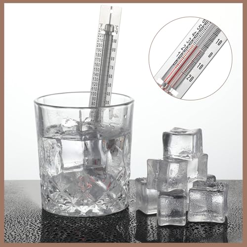 Tellegloww 12 Pcs V Shaped, Dual Scale Science Thermometers