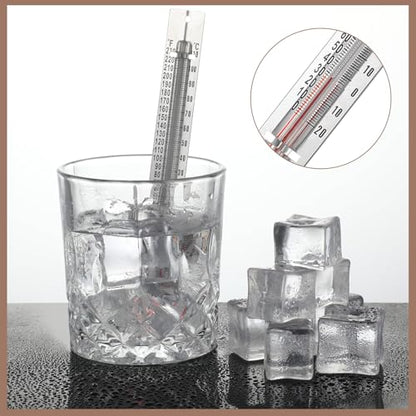 Tellegloww 12 Pcs V Shaped, Dual Scale Science Thermometers