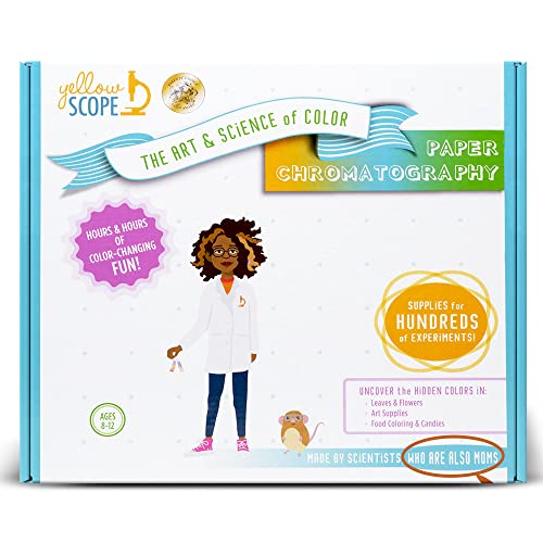 YELLOW SCOPE Paper Chromatopgraphy Science Kit for Kids, Toddler Activities, Preschool Learning Activities, STEM Kits for Girls and Boys, Educational & Fun for Ages 8 to 12 - style: Paper Chromatography Kit