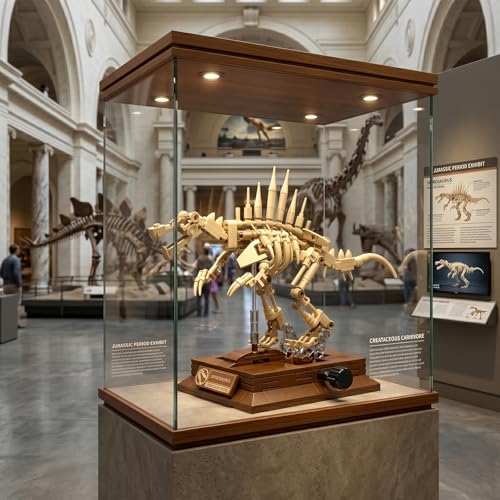 DRZYJ Spinosaurus Dinosaur Fossil Building Set, 268Pcs Movable Spinosaurus Skeleton Model Kit with Museum Display Stand, Educational Dinosaur Toy for Kids 8+, Great Gift for Dinosaur Collectors - style: Spinosaurus
