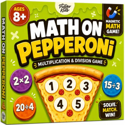 Matheroni Pepperoni Math Games for Kids 8-12, Multiplication and Division - size: Multiplication & Division