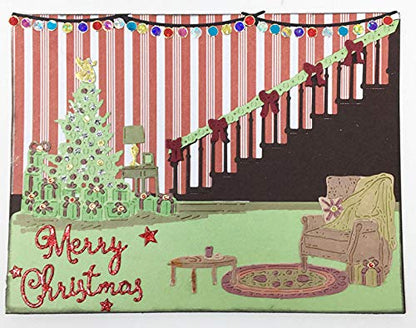 Paper Wishes – Dazzles Stickers Collection | Unique Stickers for Scrapbooking, Cardmaking, Gifts and All of Your DIY Crafting, Art and Creative Projects - Inspiration at Your Fingertips - color: Merry Christmas