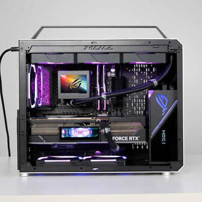 Mechanic Master C34Pro Portable Compact ATX/E-ATX Gaming PC Case Silver - color: Silver