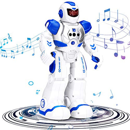 KingsDragon Robots Toy for Kids, RC Robot Gesture Sensing Smart Toy - color: Blue,white