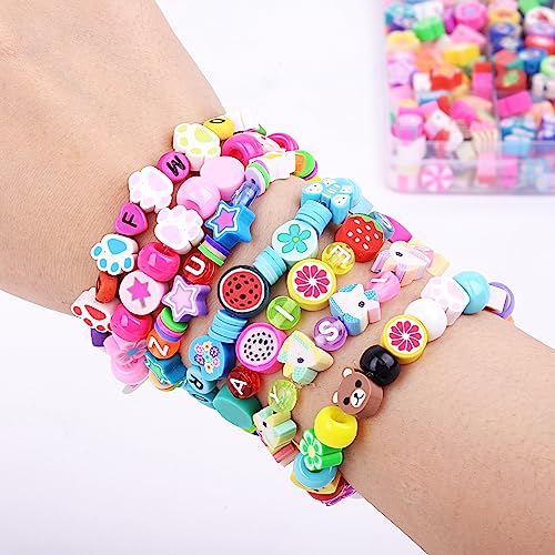 BBita St.Patrick's Day Polymer Clay Beads Bracelet Making kit, 3480pcs 24 Style Cute Fun Beads Charms for Jewelry Necklace Earring Making DIY Accessories for Women Girls - color: C7#St.Patrick's Day