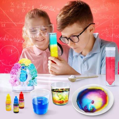 UNGLINGA 40+ Experiments Science Kit for Kids Chemistry Set STEM Toy