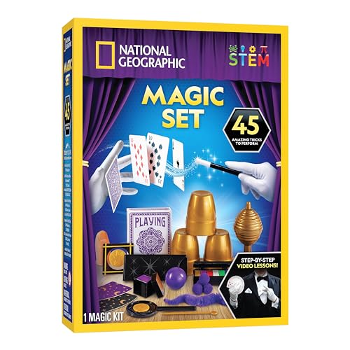 National Geographic Kids Magic Kit with 45 Tricks for Kids Ages 8-12 - style: 45 Magic Tricks