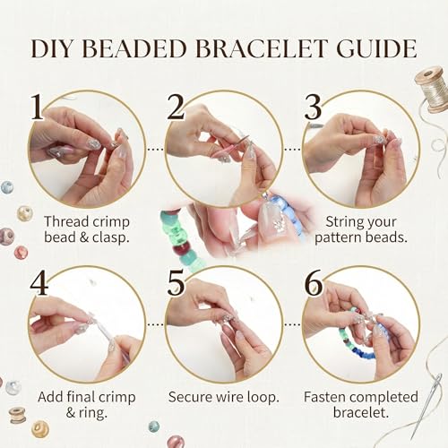 Acrylic Pony Beads Jewelry Making Kit – 110 Colors, UV Color Changing & Glow Alphabet Beads, Heart Bow Crystal String, Tools, Gift Box for DIY Bracelets, Necklaces (9mm Pony Beads Six Box) - color: 9mm Pony Beads Six Box