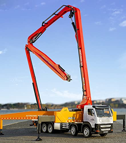Concrete Pump Truck Construction Vehicles Toys,1:50 Scale Diecast Site Concrete Pump Truck, Toy Trucks for Kids - color: 1709