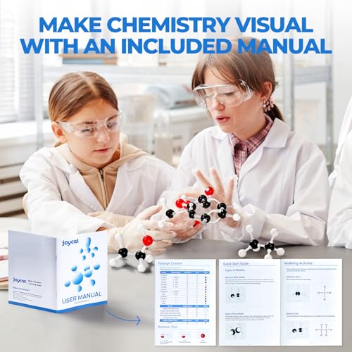 JoyCat 246-Piece Molecular Model Kit for Organic and Inorganic Chemistry - style: 246 Pieces