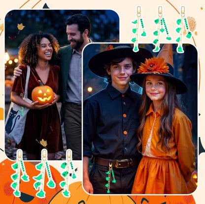 CraftyDream 558 Pcs Halloween Ghost Charms Keychain Kit Glow in the Dark - style: Halloween Ghost