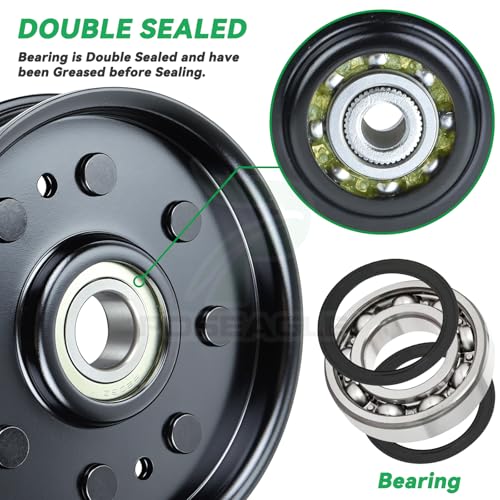 AM37249 Idler Pulley for John Deere 48 Inch X300 STX38 Tractors - size: 1xAM37249