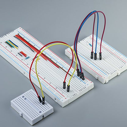 Solderless Prototype Breadboard | 1x830 tie in Point Breadboard 2x400 tie in Points Circuit Boards 6x170 tie Points Mini Modular breadboard Kit