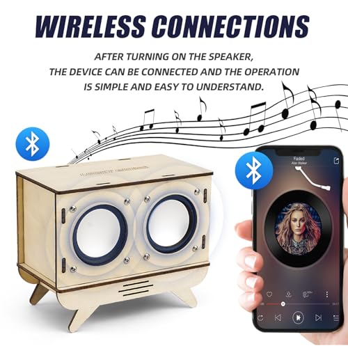 LUCKY GUESS STEM Projects Bluetooth Speaker Toy Set DIY Electronics Kit - style: Dual Speakers Bluetooth DIY Set
