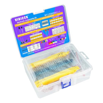 1390Pcs Basic Electronics Component Assortment Kit