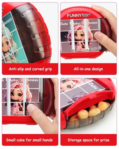 Rotating Puzzle for Toddlers Kids 3+, Travel Essentials Toys - color: Cute Little Princess