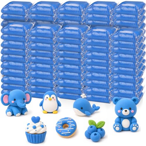 Air Dry Clay Bulk, Modeling Clay for Kids, 100 Pcs, Blue - color: Blue