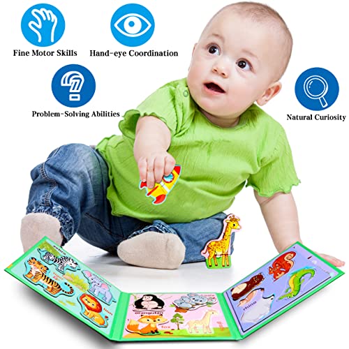 Magnetic Puzzles for Kids Ages 3-5, Travel Toddler Animal Puzzle Toy - style: Animal