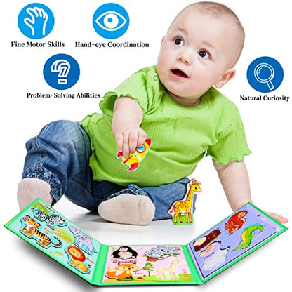 Magnetic Puzzles for Kids Ages 3-5, Travel Toddler Animal Puzzle Toy - style: Animal