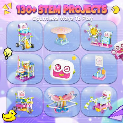 SMILESSKIDDO Science Kit for Girls 130+ Experiments, STEM Toys - color: Light Blue