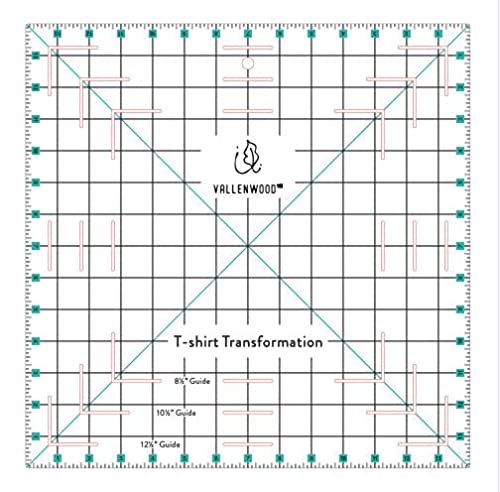 Not Overpriced T-Shirt Alignment Transformation Ruler 14x14inches. Turn Any Old T Shirt Into a Quilt Full of Memories. By Andrea Miani. Tshirt Transfer Centering Tee Shirts Square Quilting Template.