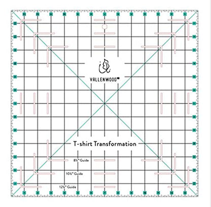 Not Overpriced T-Shirt Alignment Transformation Ruler 14x14inches. Turn Any Old T Shirt Into a Quilt Full of Memories. By Andrea Miani. Tshirt Transfer Centering Tee Shirts Square Quilting Template.