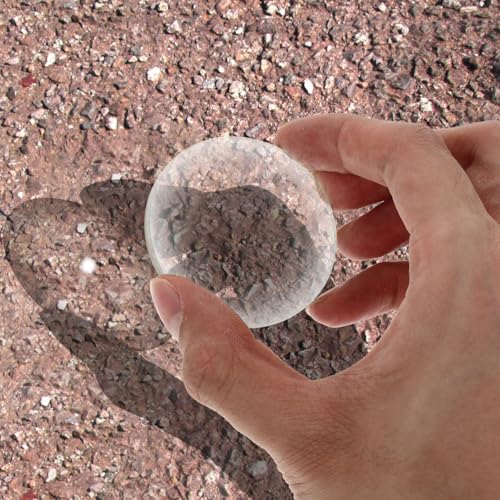 25mm, 40mm, 60mm Diameter Double Convex Lens Physics Teaching Tools, Convex Mirror for Magnifier, Optical Lenses Kit for Junior High School Physics Laboratory Experiment Double Concave Lens - size: 25/ 40.6/ 59mm, style: Double convex lens