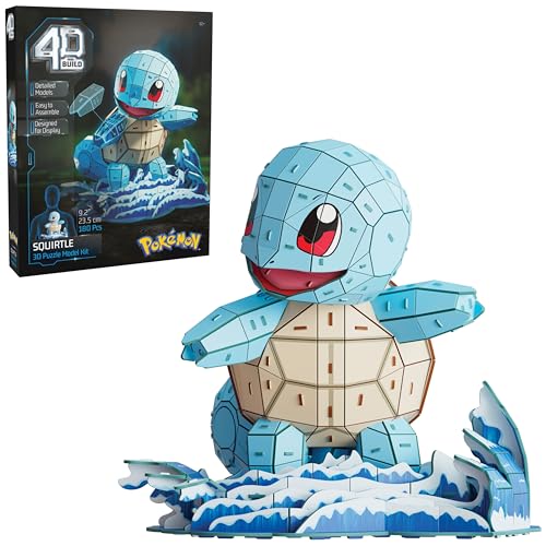 4D Build Pokémon Squirtle 3D Puzzle Model Kit, Desk Décor, Shelf Display - style: Squirtle 180 pcs