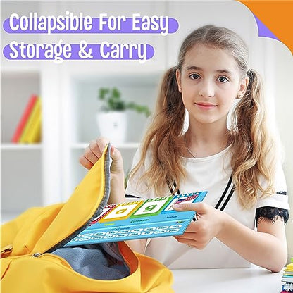 CVCC & CCVC Flip Charts, 40 Words Builder Phonic Games Freestanding Flip Chart Manipulative Spelling Toy Educational Learning Tool for Student Teacher School Supplies - style: CVCC & CCVC Word