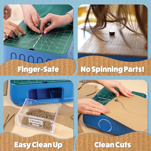 Chompshop ChompSaw Cardboard Cutter, Kid-Friendly Power Tool, Ages 3+