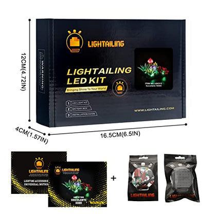 Lightailing Light for Lego-10309 Succulents - Led Lighting Kit Compatible with Lego Building Blocks Model - NOT Included The Model Set - style: (Only Light) 10309 Succulents
