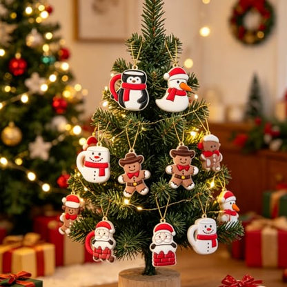 10Pcs Christmas Winter Polymer Clay Cutters Set - color: Penguin