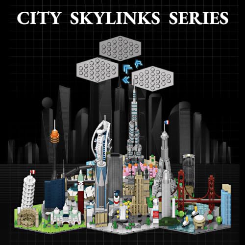 Architecture New York Skyline Building Set 3D Collection Model, Iconic Empire State Building Model Home Office Décor, Unique Collectible Gift for Adults Travel or Architecture Enthusiasts - style: New York Skyline