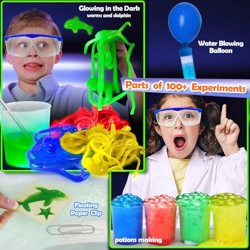 UNGLINGA 100+ Science Lab Experiments Kit for Kids - style: Science Kit with 100 Experiments
