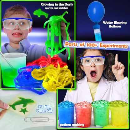 UNGLINGA 100+ Science Lab Experiments Kit for Kids - style: Science Kit with 100 Experiments