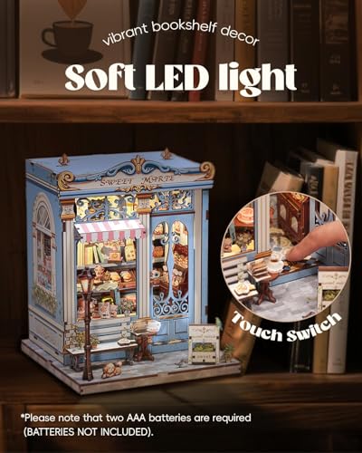 Cutefun Book Nook Kit - DIY Miniature Dollhouse Kit for Adults and Teens - color: Sweet Marie