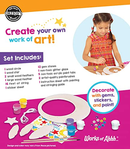 Works of Ahhh... Craft Set - Dream Catcher Classic Wood Paint Kit - style: Dream Catcher