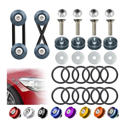 BFXM Universal Bumper Clips, Front Rear Bumper Quick Release Kit - color: Gray, size: 2set