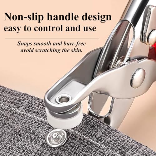 MIFOLEU Colorful Solid Snap Button Kit, Snaps for Fabric with Tool (800PCS) - color: 200 Sets/Colorful/Solid-9.5mm