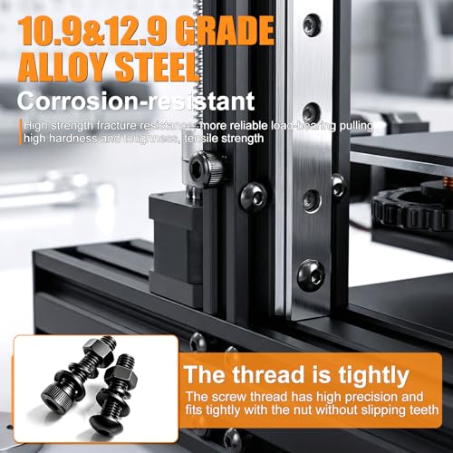 mankk 541PCS M4 Metric Screws Assortment Kit M4x6/12/16/20/25/30mm Hex Socket Button & Cap Head Screws Bolts Kit 12.9 & 10.9 Grade Black Alloy Steel Machine Screw - size: M4, style: Button&Hex Socket Cap